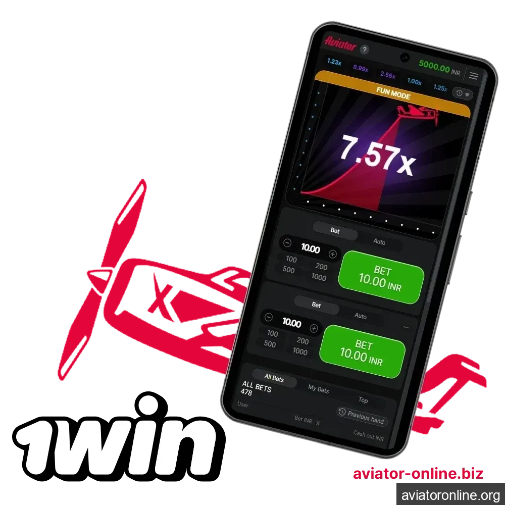 You can play Aviator with the 1win mobile app.