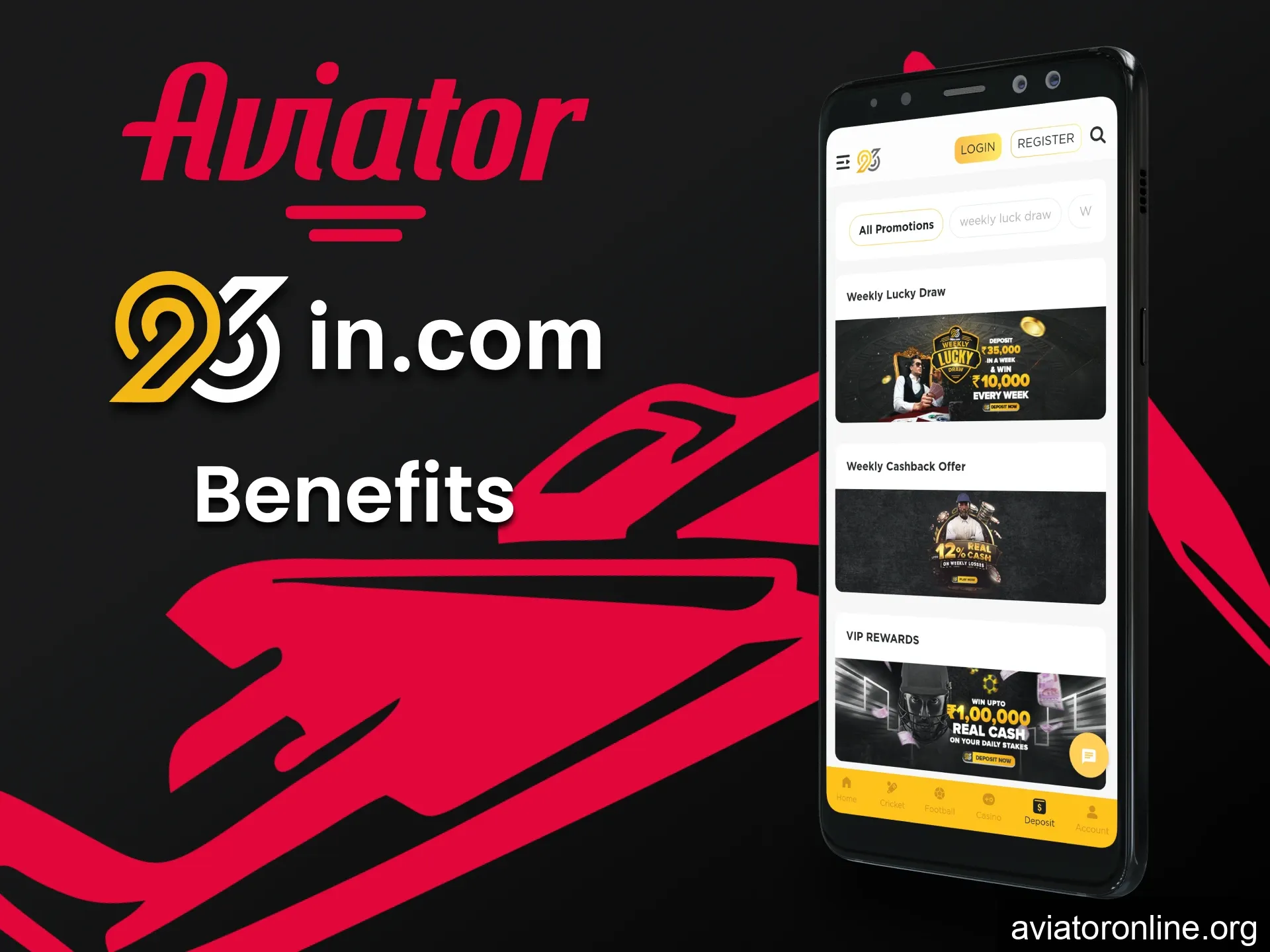 The 96in app has many benefits for playing Aviator.