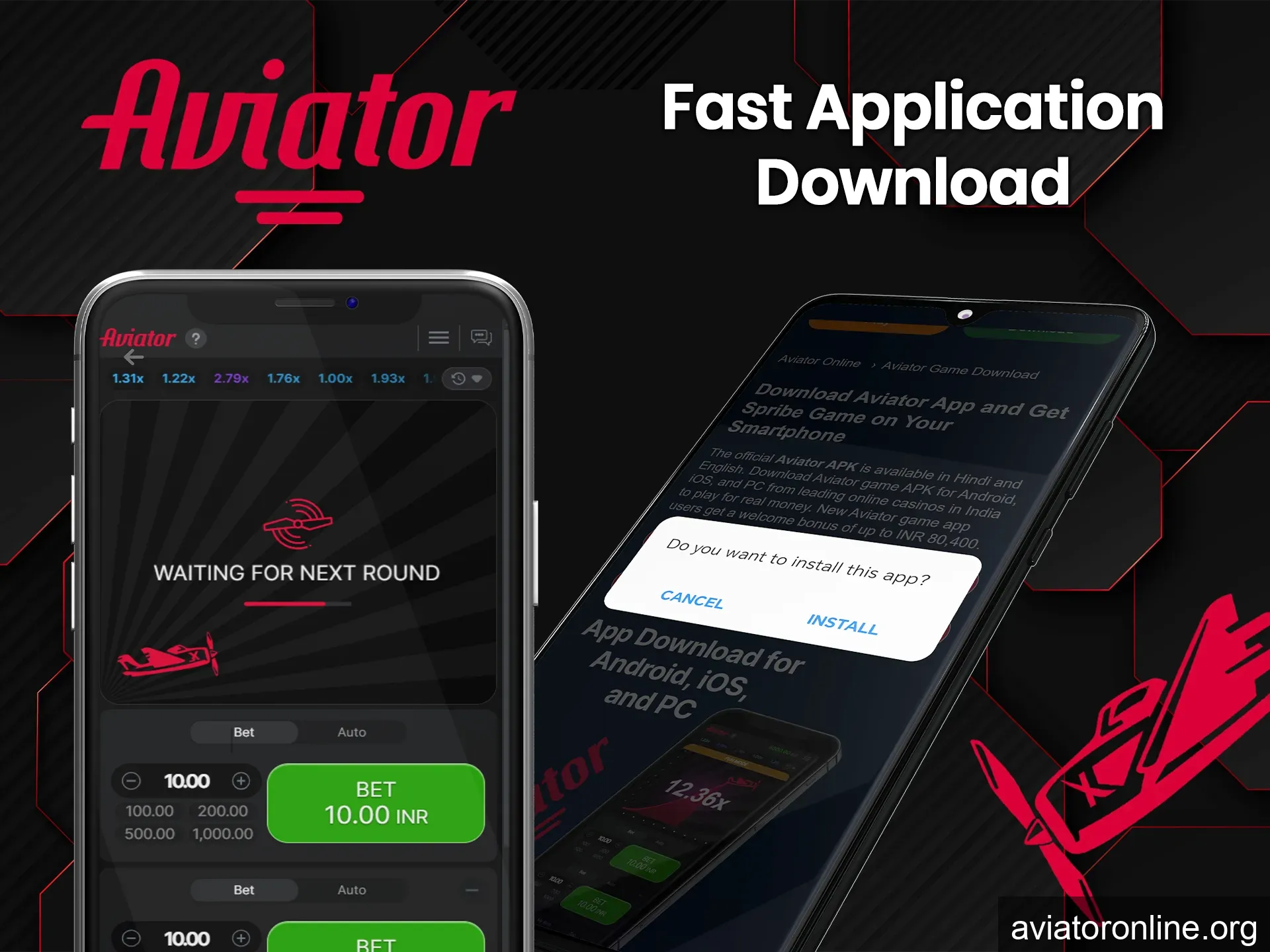 You can speed up the process of downloading Aviator App by using our link.