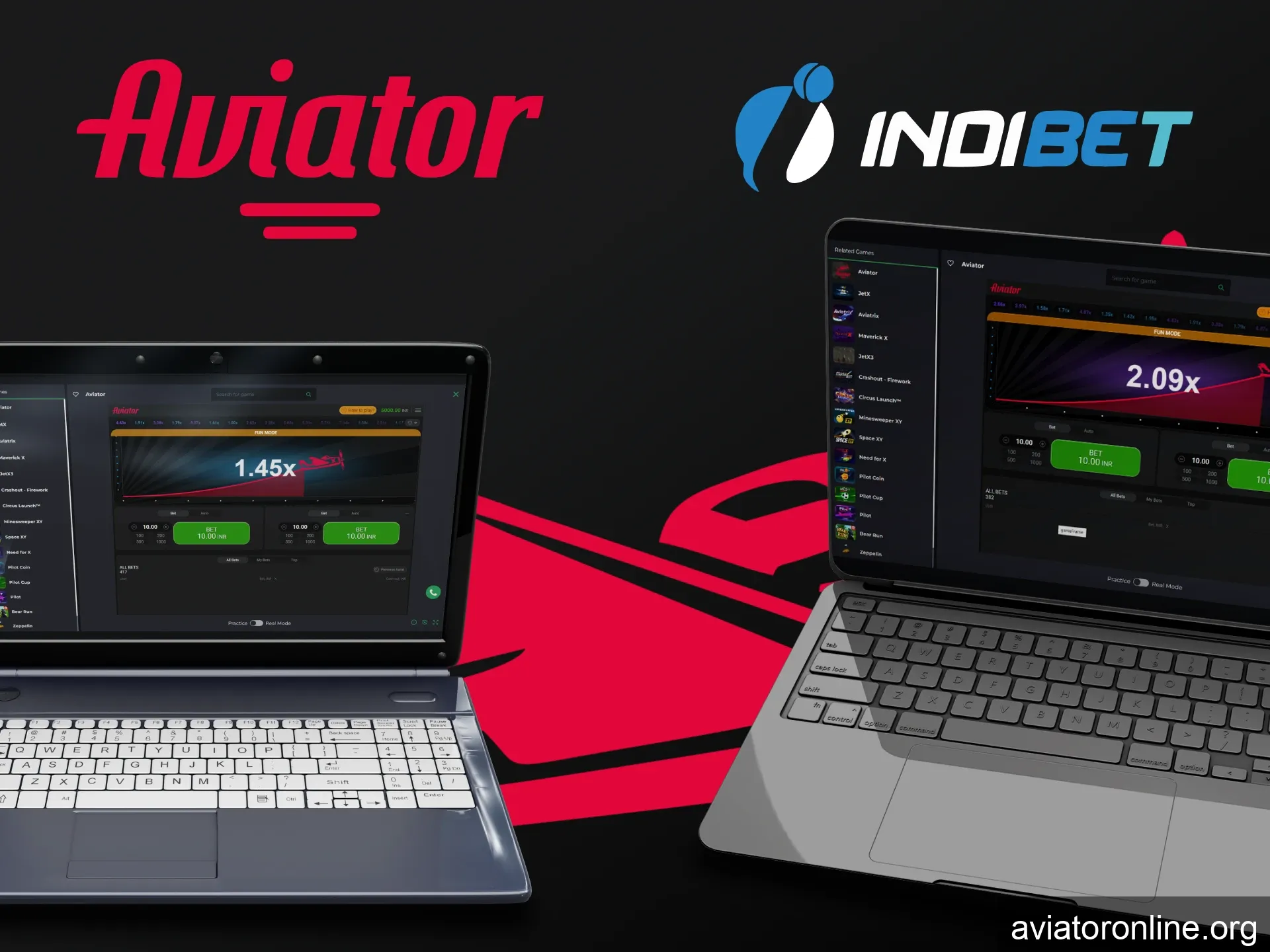 Choose your device to play Aviator on Indibet.