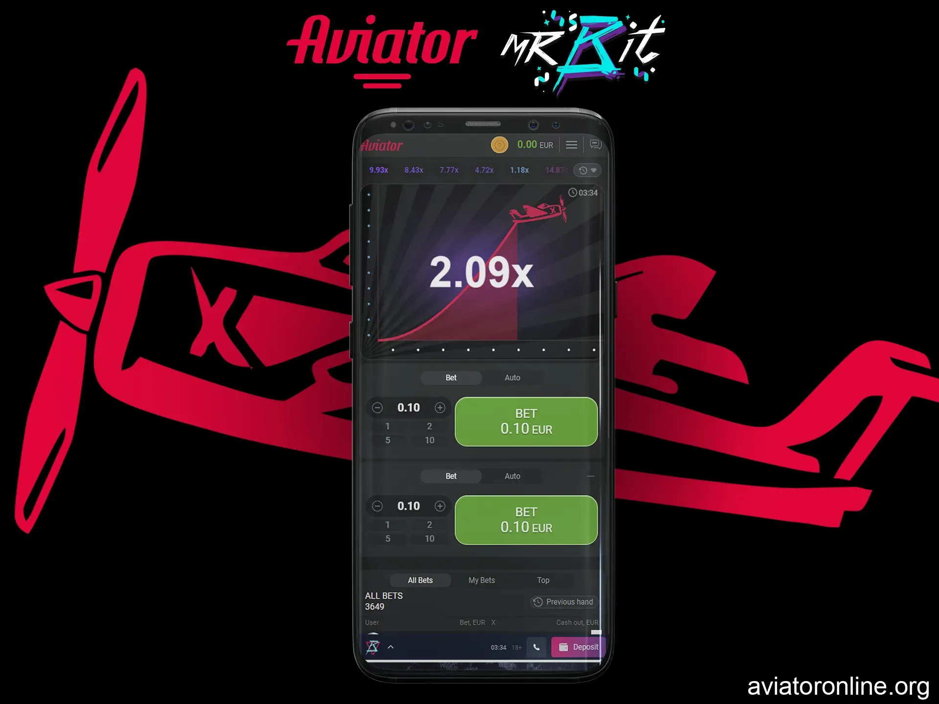 Visit the Mr. Bit website on your phone.