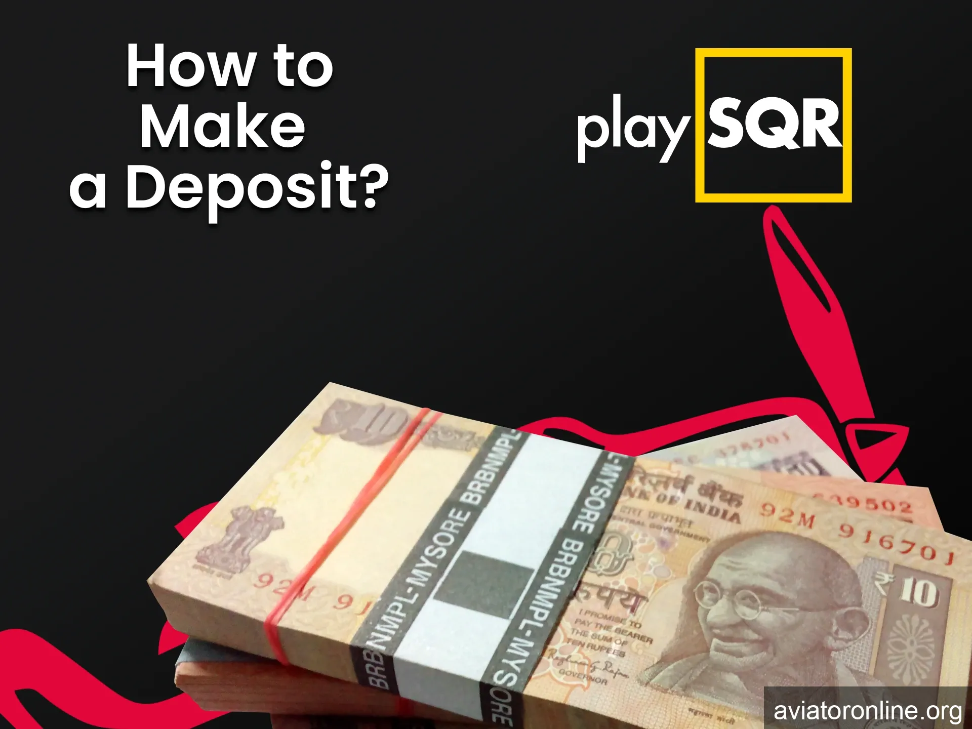 Choose your method of replenishing funds on PlaySQR for Aviator.