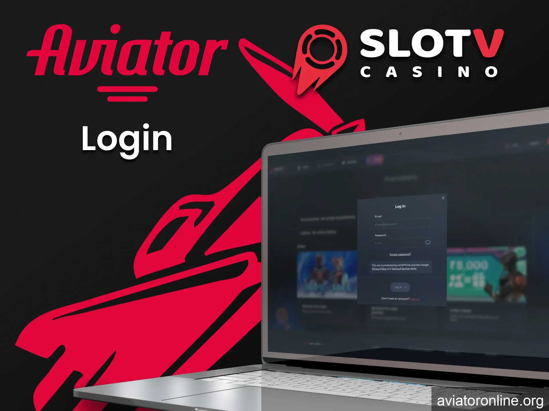 Log in to your personal LostV account to play Aviator.