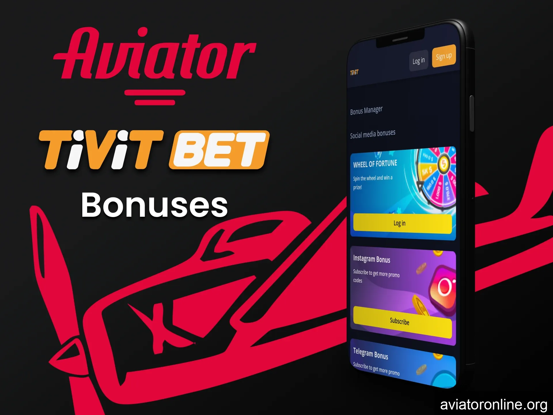 Get bonuses for playing Aviator in the Tivitbet app.