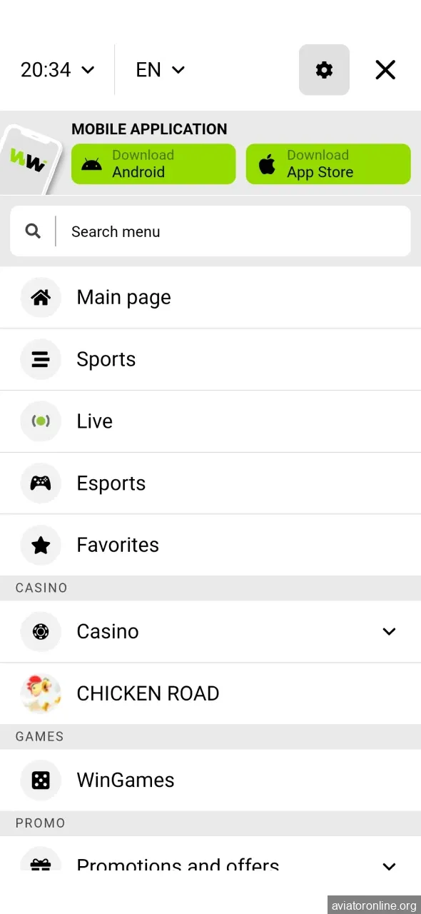 Find the WinWin app to download on Android.