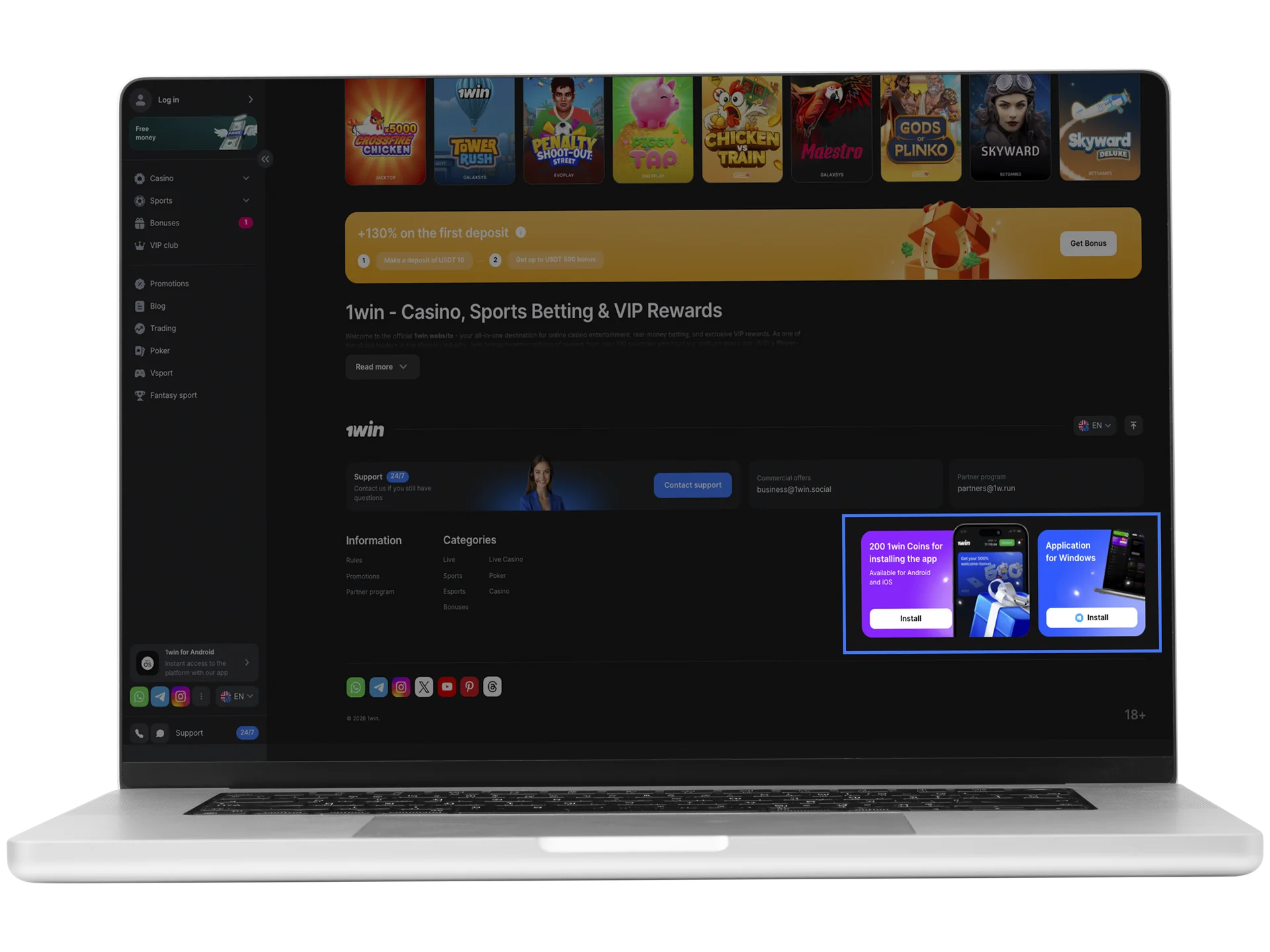 Select the tab with the Aviator app download for Mac.